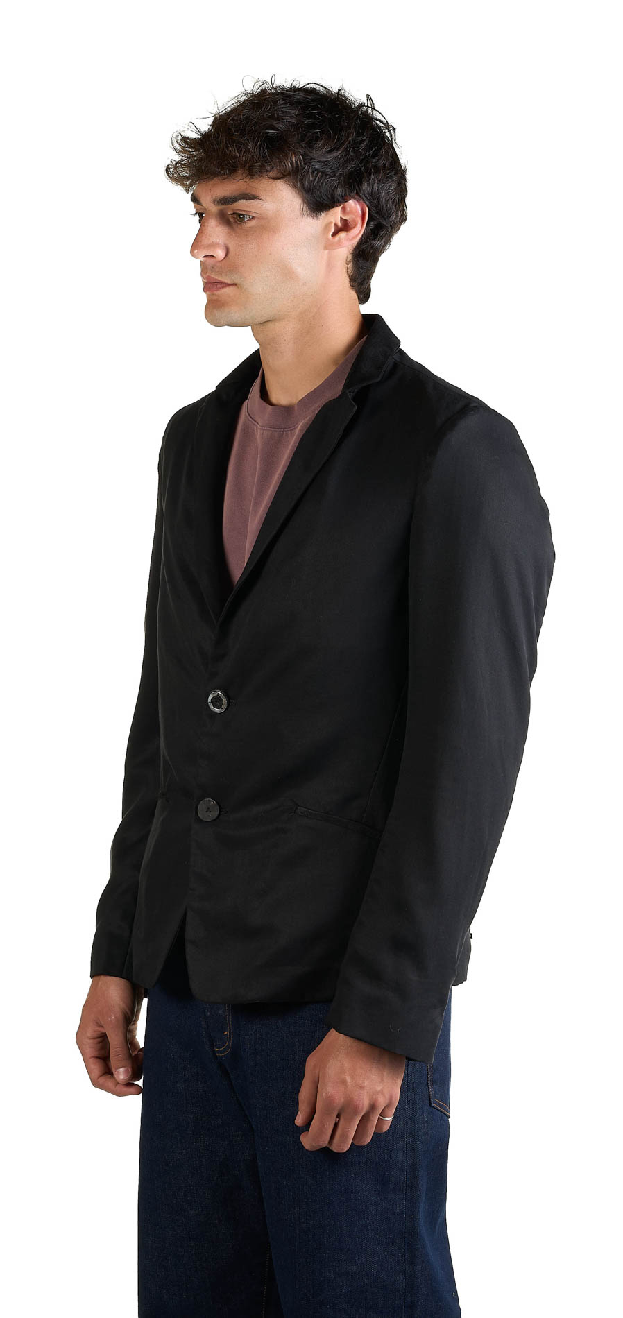 DANIELE BASTA LEATHER AND SILVER JACKET 